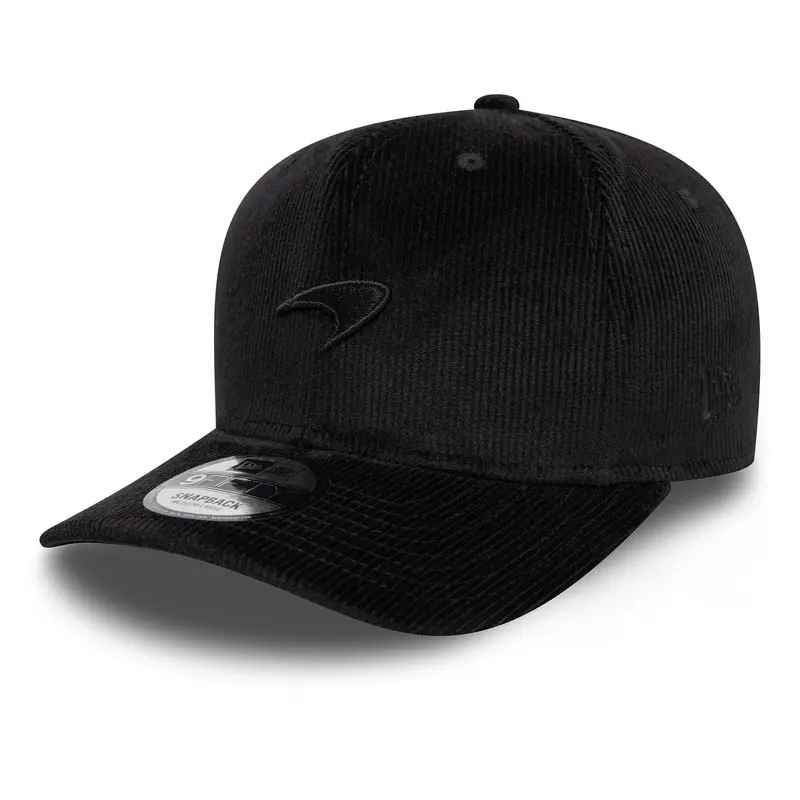 McLaren Racing Cord Precurved Black 9FIFTY Original Fit Snapback Adjustable Cap