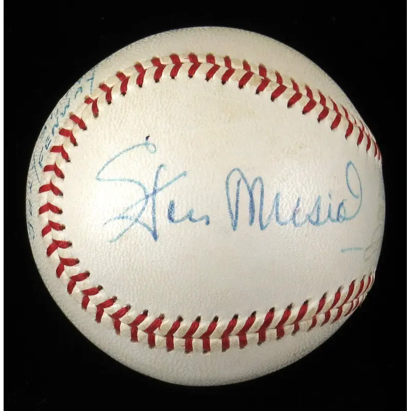 Stan Musial Signed 1961 All Star Game Fenway Park American League Baseball SGC