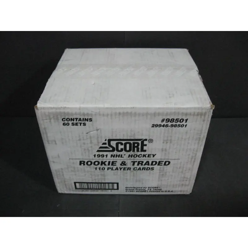 1991/92 Score Hockey Rookie & Traded Factory Set Case (60 Sets)