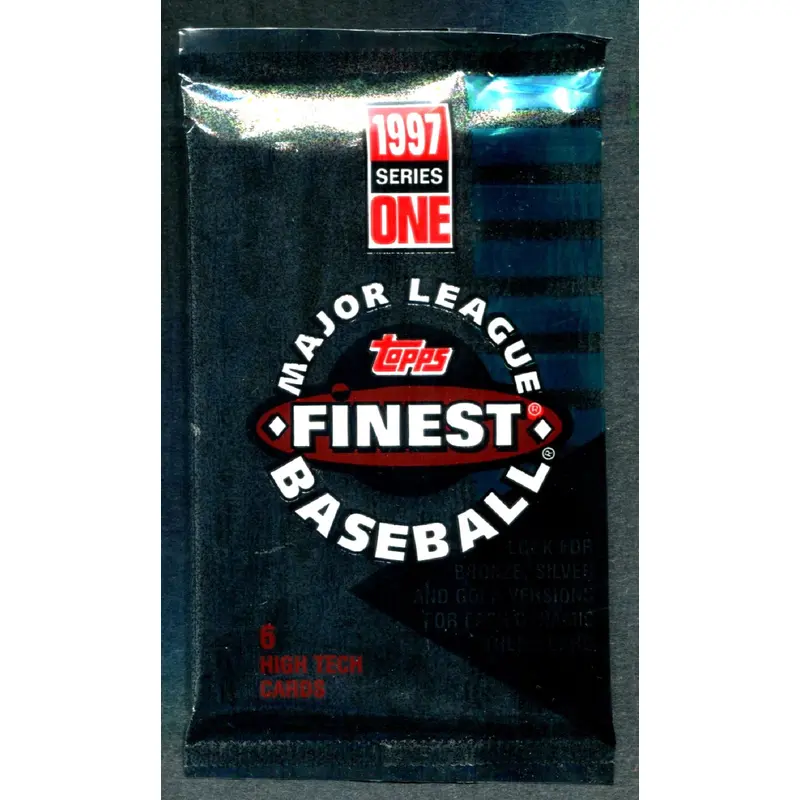 1997 Topps Finest Baseball Unopened Series 1 Pack (Hobby) (6)