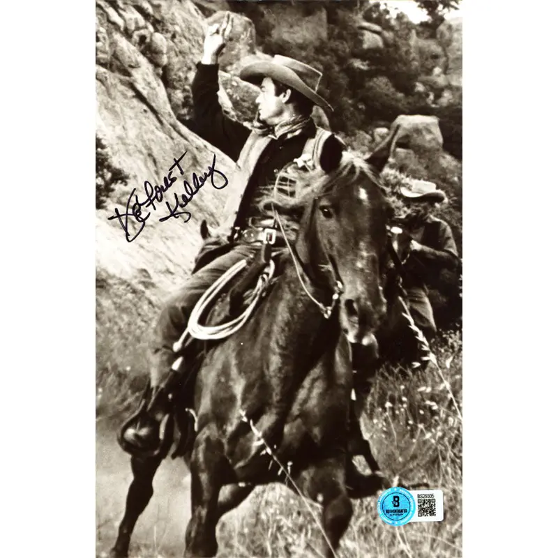 DeForest Kelley Town Tamer Authentic Signed 5.75x8.75 Photo BAS #BS29305
