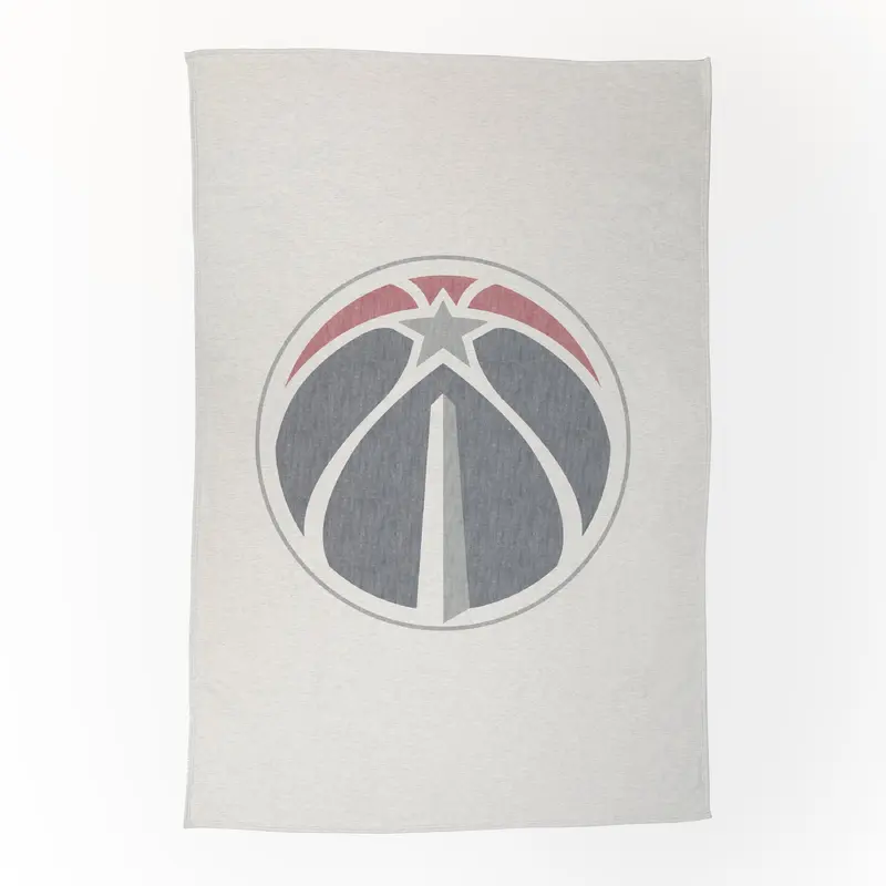 Washington Wizards Oversized Logo Sublimated Sweatshirt Blanket
