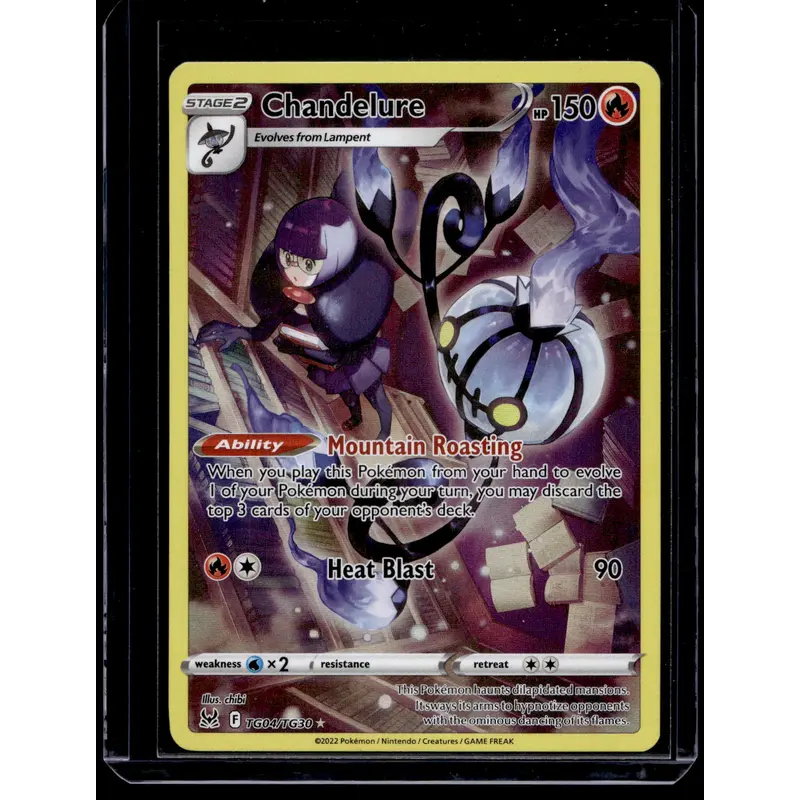 2022 Pokemon - Sword & Shield - Lost Origin - Full Art - Chandelure #TG04