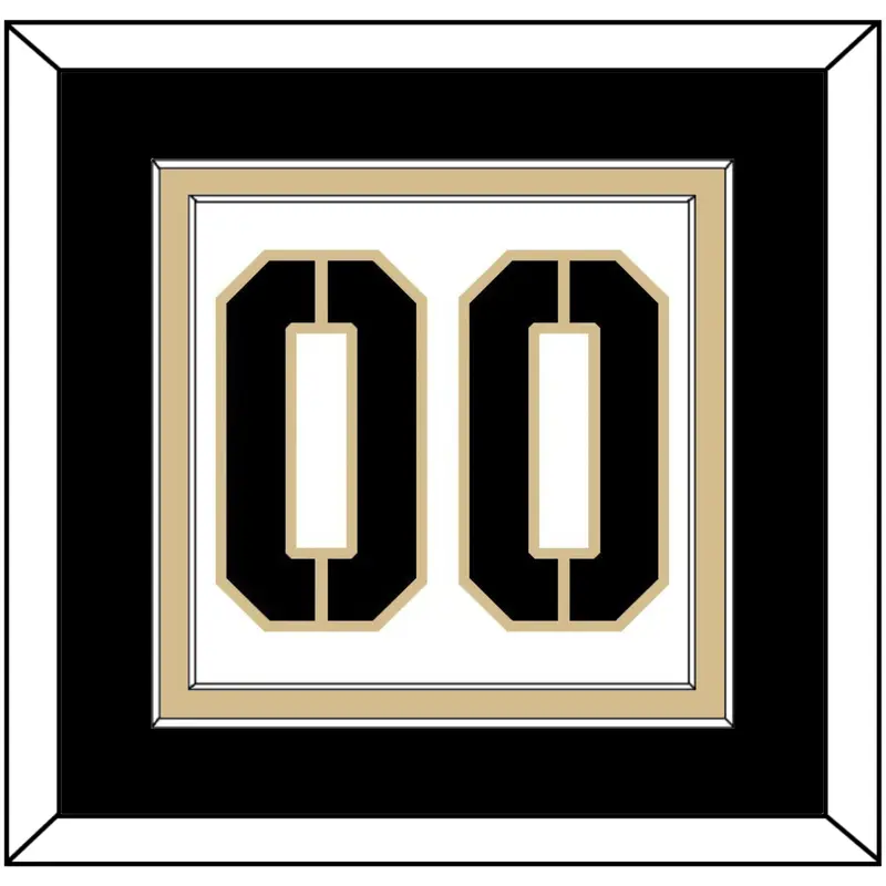 Army Hockey Number - Home White (2017-2018) - Double Mat 3
