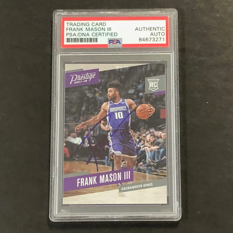 2017-18 Panini Prestige #183 Frank Mason III Signed Card AUTO PSA Slabbed RC Kings