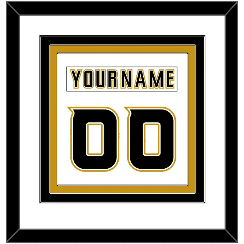 Anaheim Nameplate & Number (Back) Combined - Road White (2006-2014) - Triple Mat 1