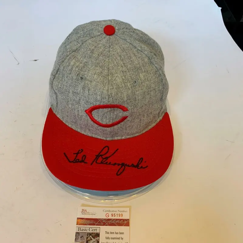 Rare Ted Kluszewski Signed Cincinnati Reds Hat Cap With JSA COA