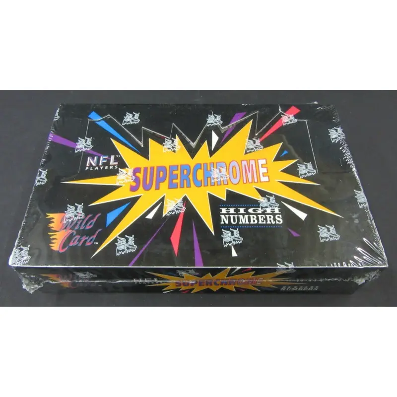 1993 Wild Card Superchrome Football High Numbers Box