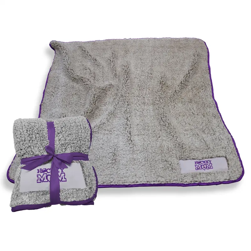 Hockey Mom Purple Frosty Fleece