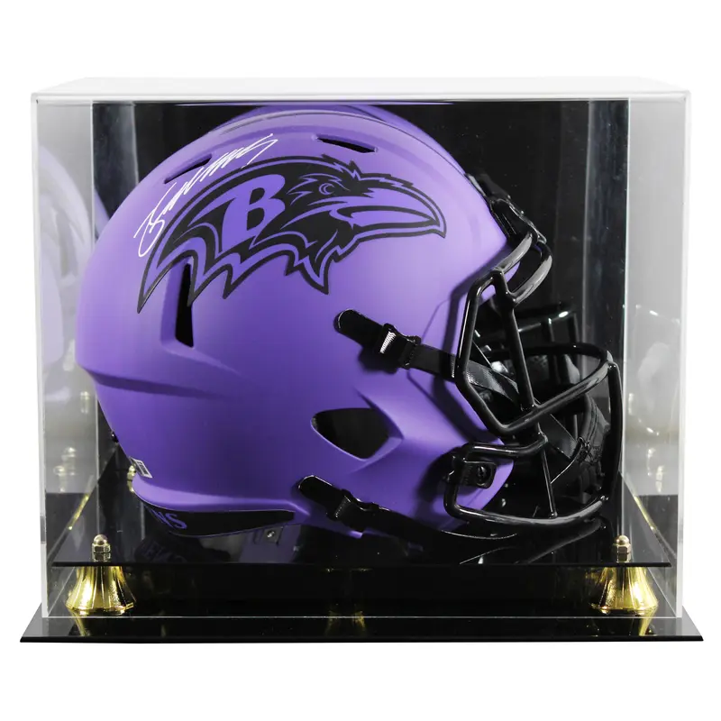 Ravens Zay Flowers Signed Rave Full Size Speed Rep Helmet W/ Case BAS Witnessed