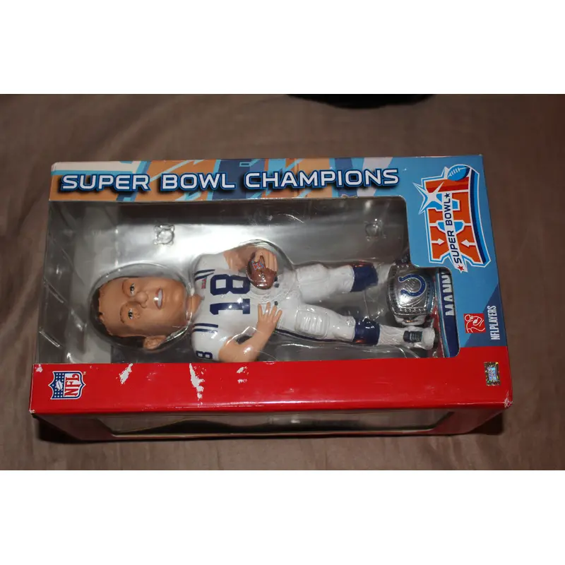 Peyton Manning Ring Base Super Bowl XLI Bobblehead