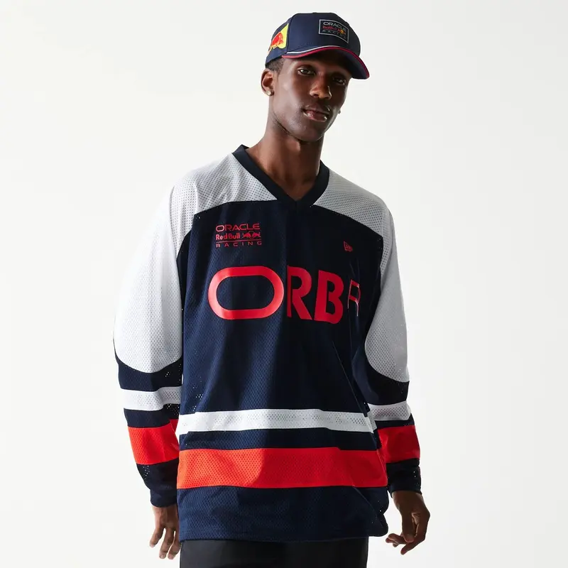 Red Bull Racing Dark Blue Long Sleeve Mesh T-Shirt