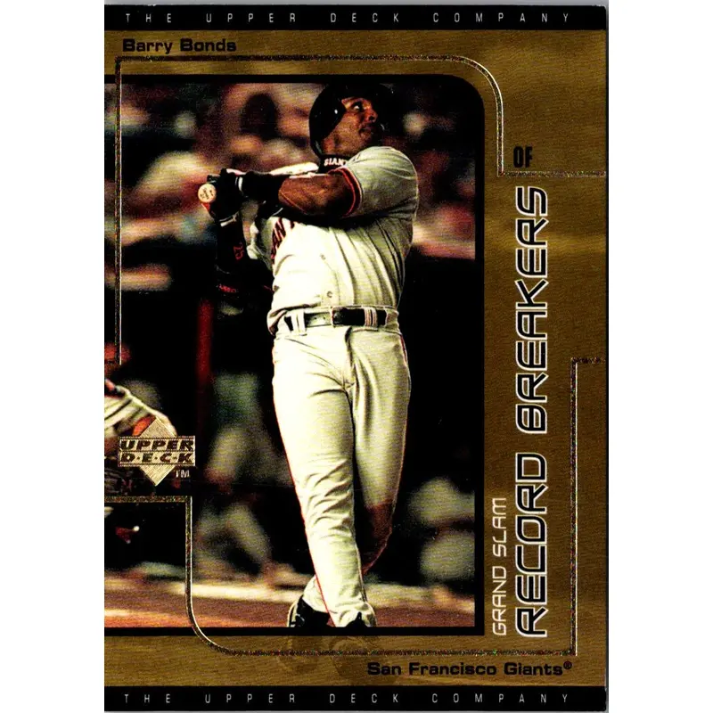 1999 UD Choice Record Breakers Barry Bonds #G7