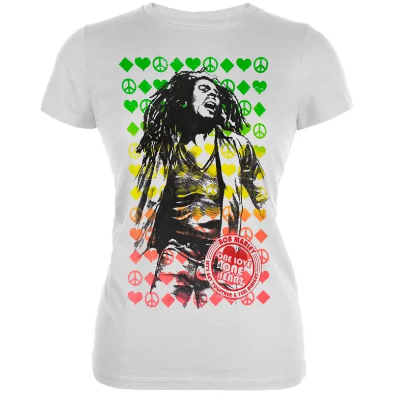 Bob Marley - One Love Label Juniors T-Shirt