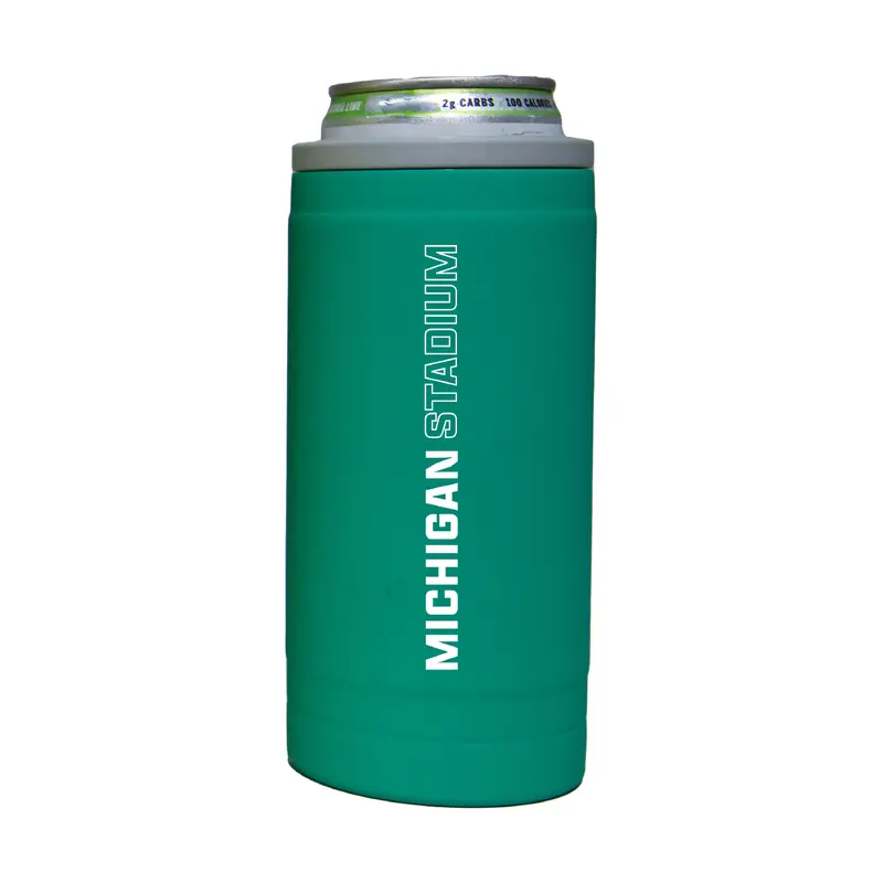 Michigan 12oz Optic Stacked Soft Touch Slim Coolie