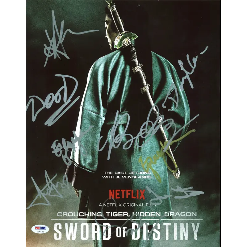 Sword Of Destiny Cast (8) Authentic Signed 11X14 Photo PSA/DNA #AB03300