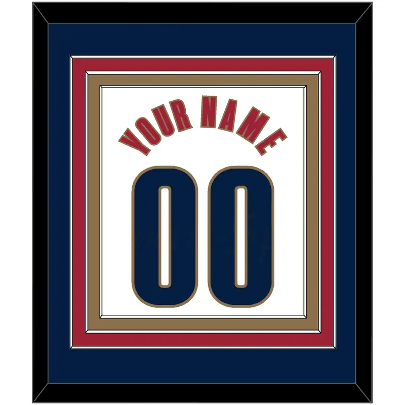Cleveland Name & Number - Home White (2003-2010) - Triple Mat 3