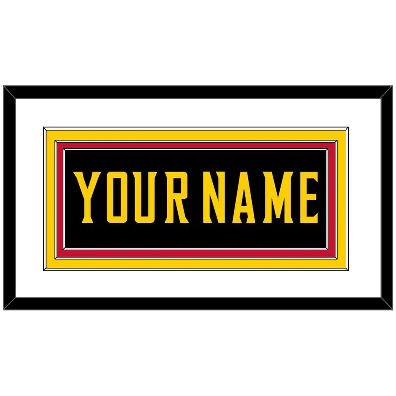 Maryland Basketball Name - Road Black (2013-2015) - Triple Mat 1