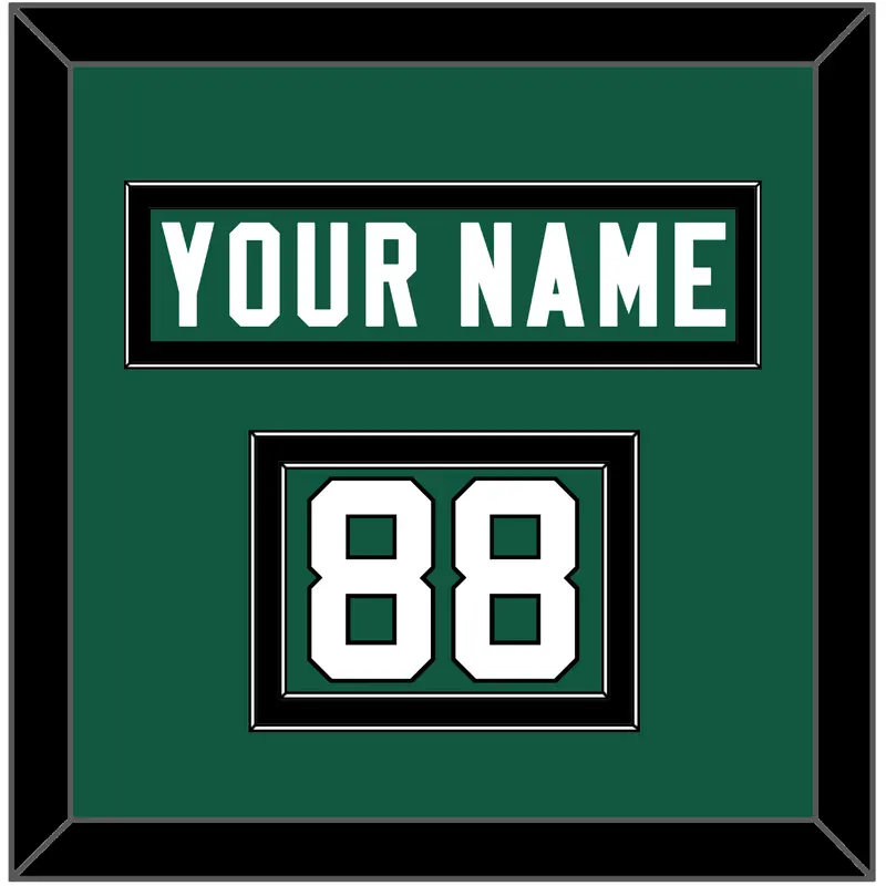 New York Nameplate & Number (Shoulder) - Home Green (2019-2023) - Double Mat 3