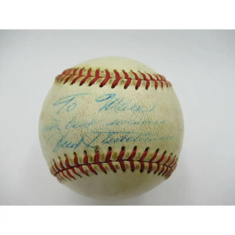 Rare Fred Hutchinson Single Signed Autographed 1950's Baseball JSA COA