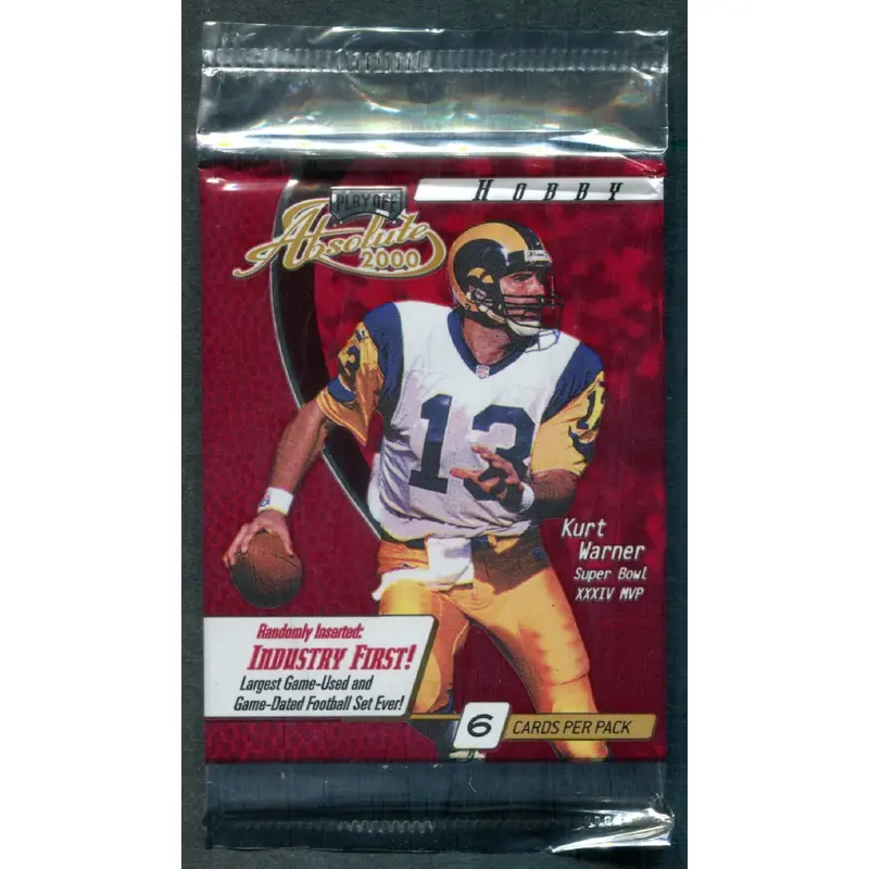 2000 Playoff Absolute Football Unopened Pack (Hobby)