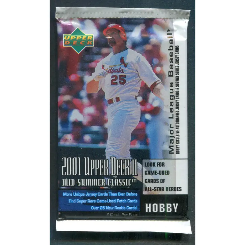 2001 Upper Deck  Mid Summer Classic Baseball Unopened Series 2 Pack (Hobby) (8)