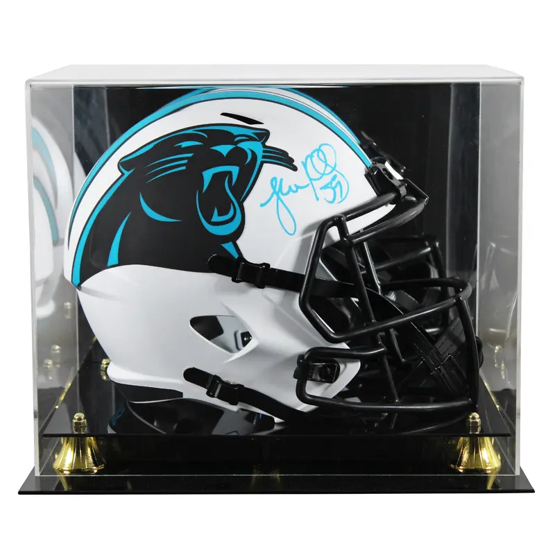 Panthers Luke Kuechly Signed Lunar Full Size Speed Rep Helmet W/ Case BAS Wit