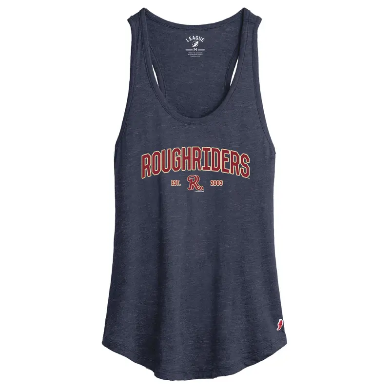 League Ladies Navy Tank