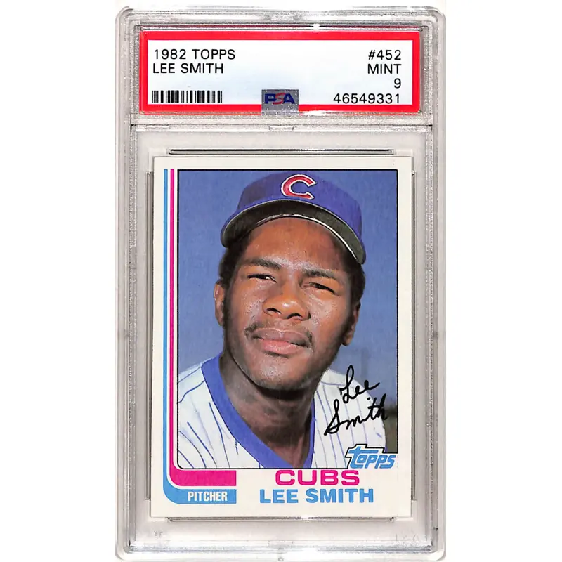 Lee Smith 1982 Topps Rookie #452 PSA 9 Mint