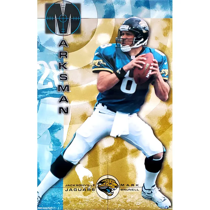 Mark Brunell "Marksman" Jacksonville Jaguars NFL Action Poster - Costacos 2000
