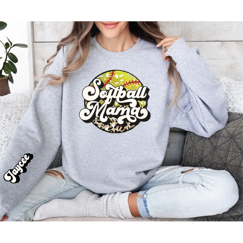 Softball/Baseball Mama Sweatshirt