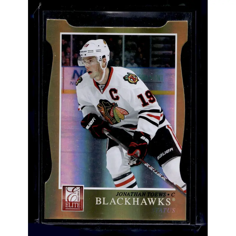 2011-12 Panini Elite - Status Gold Die-Cut - Jonathan Toews #114 /99