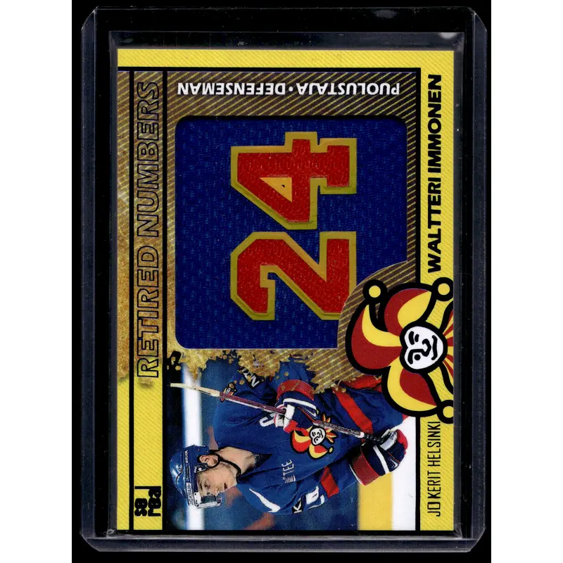 2016-17 Sereal Jokerit - Retired Numbers - Waltteri Immonen #JOK-RET-007 /30