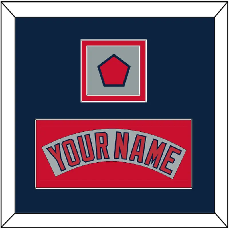 Boston Nameplate & Logo Patch - Road Gray (1992-2008) - Double Mat 4