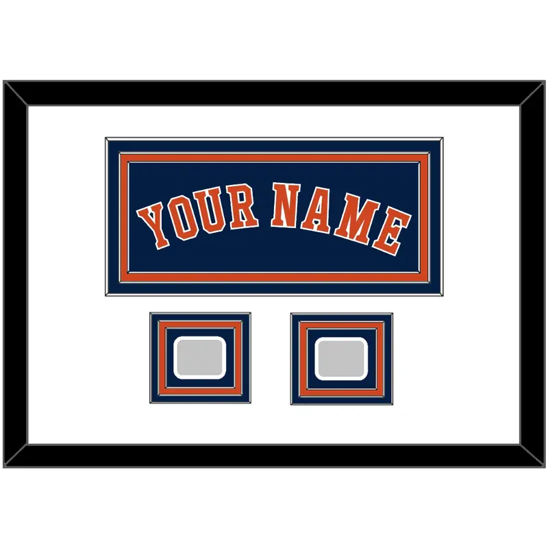 Houston Name & 2 World Series Champions Patches - Alternate Blue - Triple Mat 1