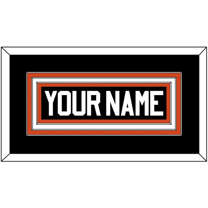 Philadelphia Nameplate - Road White - Triple Mat 1