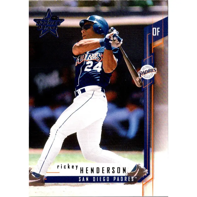2001 Leaf Rookies & Stars Rickey Henderson #100