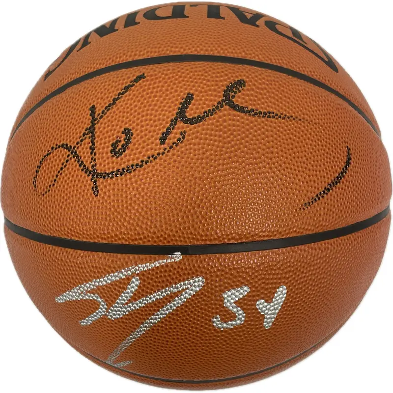 Kobe Bryant and Shaquille O'Neal Signed Basketball PSA/DNA Los Angeles Lakers