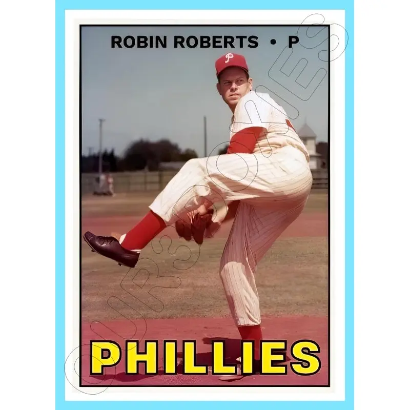 Robin Roberts 1967 Topps Custom Card - 4486