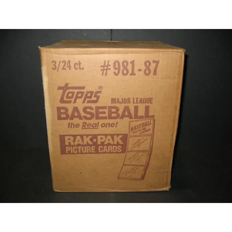 1987 Topps Baseball Rack Pack Case (3 Box)