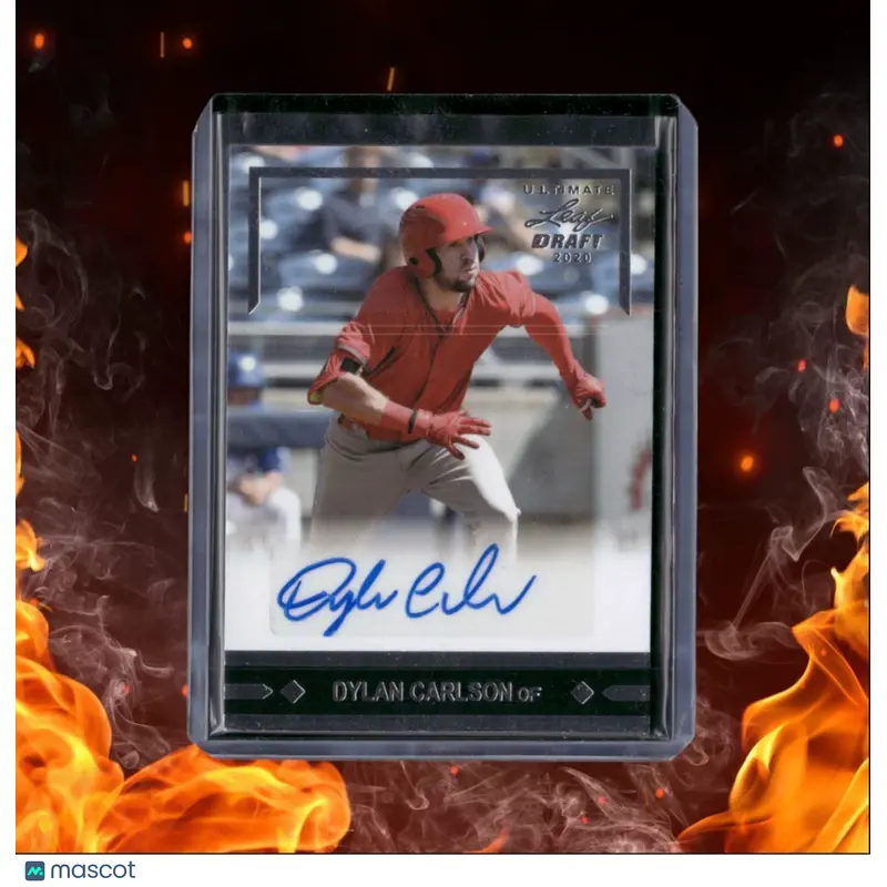 2020 Leaf Ultimate Draft Dylan Carlson Gold Rookie Auto #GLR-DC1