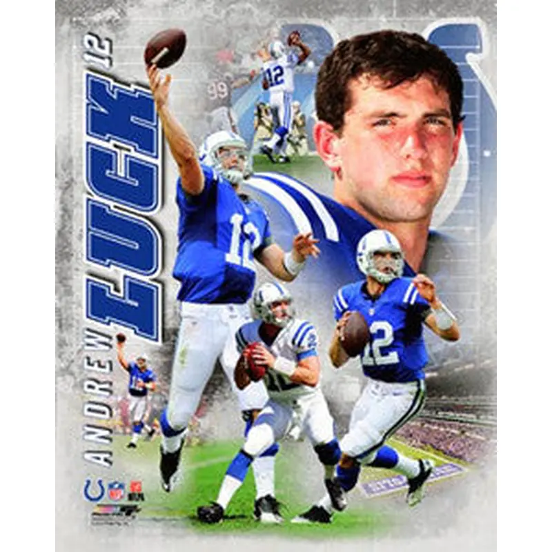 Andrew Luck "Superstar" Indianapolis Colts Premium NFL Poster Print - Photofile 16x20