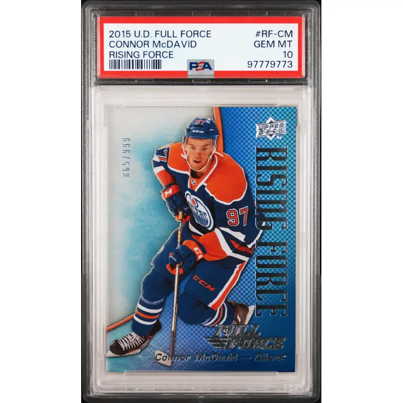 Connor McDavid 2015 Upper Deck Full Force Rookie #865/999 PSA 10 Gem Mint