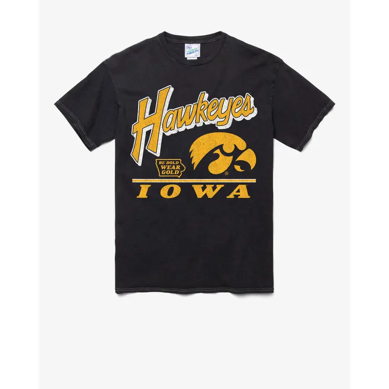 IOWA HAWKEYES FLY BY VINTAGE '47 TUBULAR TEE