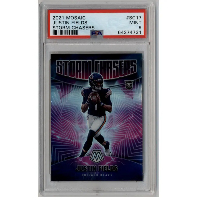 Justin Fields 2021 Mosaic Storm Chasers #SC17 PSA 9 Mint