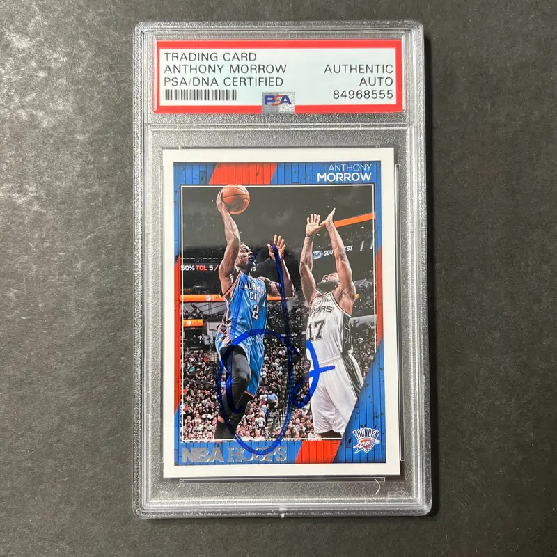 2006-07 Panini Hoops #242 Anthony Morrow Signed Card AUTO PSA/DNA Slabbed Thunder