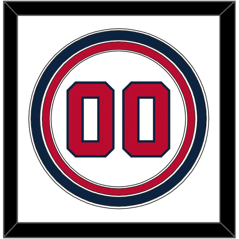 Atlanta Number - Home White - Triple Mat 1