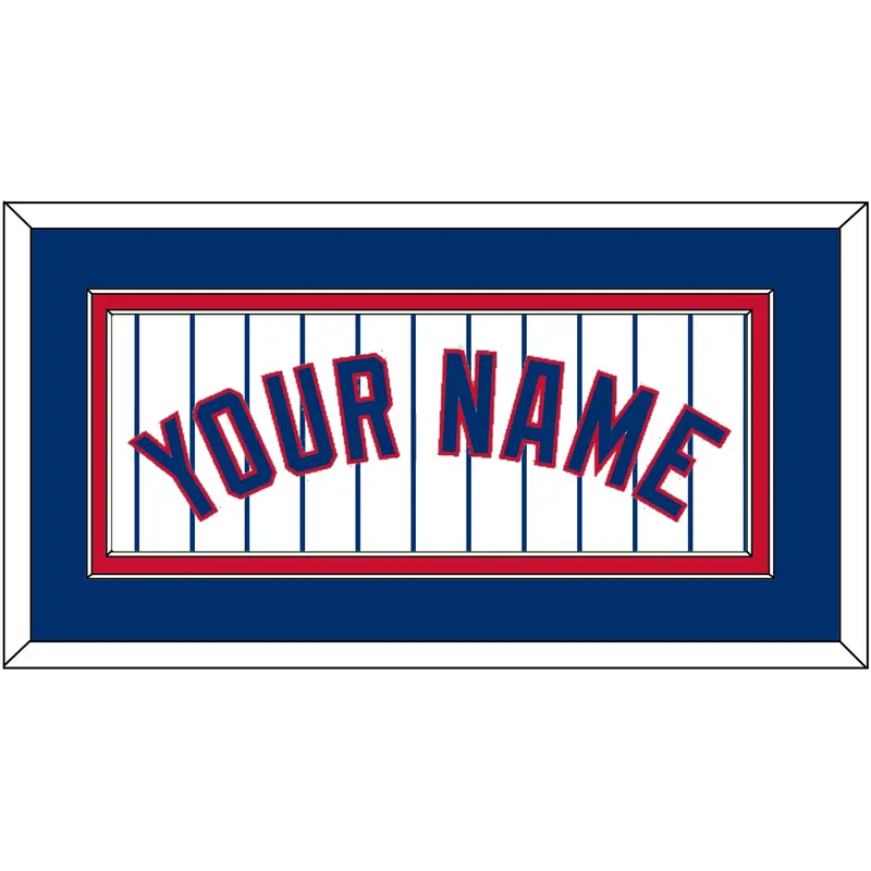 Chicago Name - Home White Pinstripes - Double Mat 2