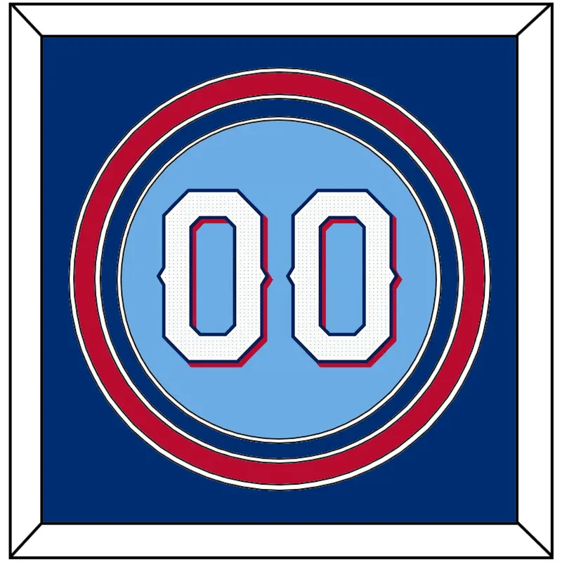 Texas Number - Alternate Powder Blue - Triple Mat 3