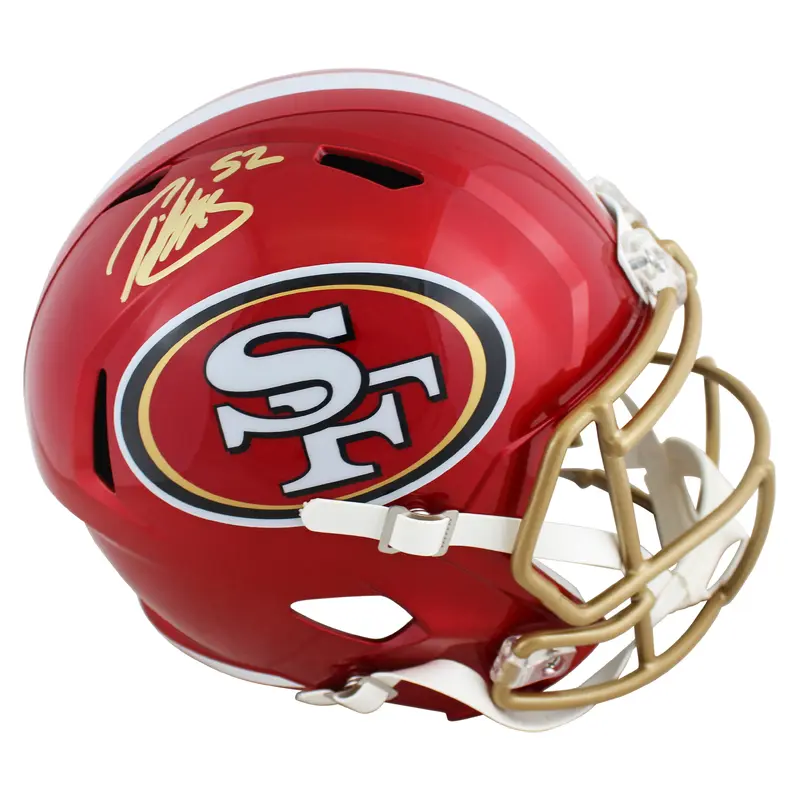 49ers Patrick Willis Authentic Signed Flash Full Size Speed Rep Helmet BAS Wit